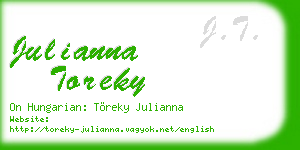 julianna toreky business card